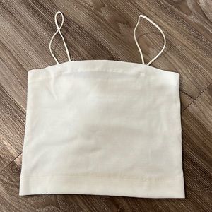 White crop tank